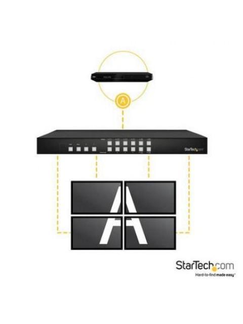 STARTECH  SWITCH CONMUTADOR MATRIX HDMI 4X4 CON MULTIVISOR VIDEOWALL O IMAGEN E IMAGEN PAP
