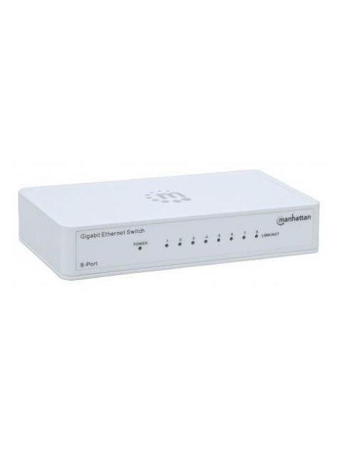 SWITCH GB 8 PTOS MANHATTAN ETHERNET BLANCO 560702