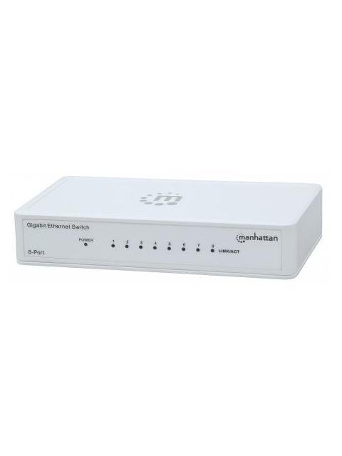 SWITCH GB 8 PTOS MANHATTAN ETHERNET BLANCO 560702