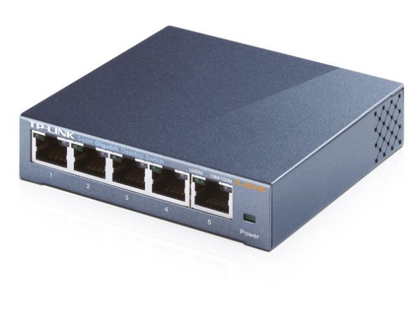 SWITCH TP-LINK GIGABIT ETHERNET TL-SG105 10-100-1000MBPS 5 PUERTOS - NO ADMINISTRABLE