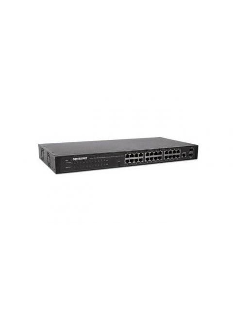 SWITCH INTELLINET GIGABIT ETHERNET 560917 24 PUERTOS 10-100-1000MBPS + 2 PUERTOS SFP 52 GBIT-S 8000 ENTRADAS - ADMINISTRABLE