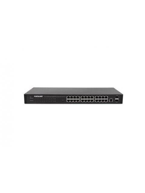 SWITCH INTELLINET GIGABIT ETHERNET 560917 24 PUERTOS 10-100-1000MBPS + 2 PUERTOS SFP 52 GBIT-S 8000 ENTRADAS - ADMINISTRABLE