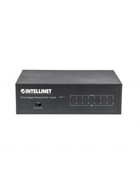 SWITCH INTELLINET GIGABIT ETHERNET 561204 8 PUERTOS 10-100-1000MBPS 16 GBIT-S 4096 ENTRADAS - NO ADMINISTRABLE