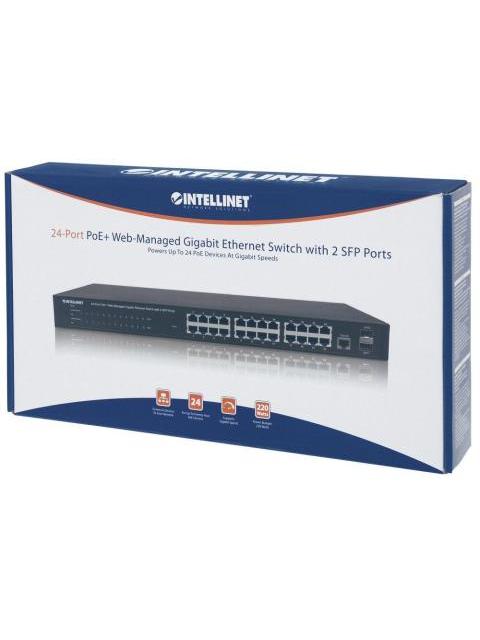 SWITCH INTELLINET GIGABIT ETHERNET 560559 24 PUERTOS 10-100-1000MBPS 52 GBIT-S 16.000 ENTRADAS - GESTIONADO