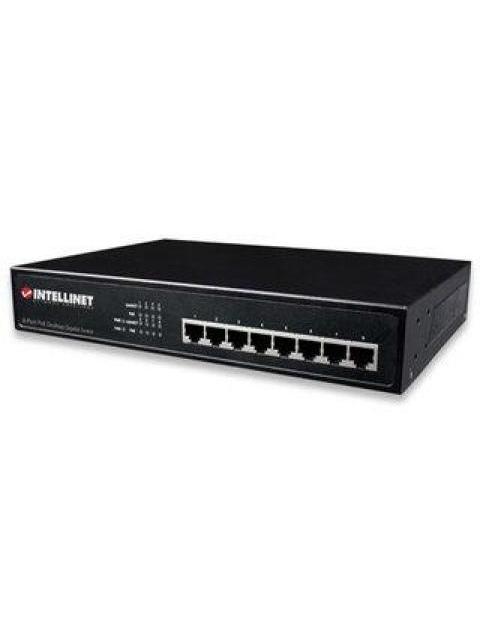 SWITCH INTELLINET GIGABIT ETHERNET 560641 8 PUERTOS POE+ 10-100-1000MBPS 16GBIT-S 4096 ENTRADAS