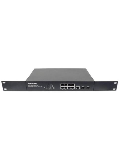 SWITCH INTELLINET GIGABIT ETHERNET 561167 8 PUERTOS POE+ 10-100-1000MBPS + 2 PUERTOS SFP 20 GBIT-S 8192 ENTRADAS - ADMINISTRABLE