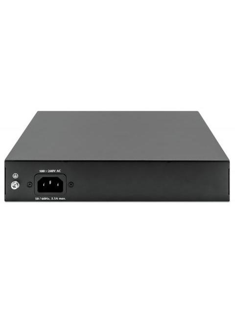 SWITCH INTELLINET GIGABIT ETHERNET 561402 8 PUERTOS POE + 10-100-1000 + 2 PUERTOS UPLINK 120W 2 GBIT-S 8192 ENTRADAS - NO ADMINISTRABLE