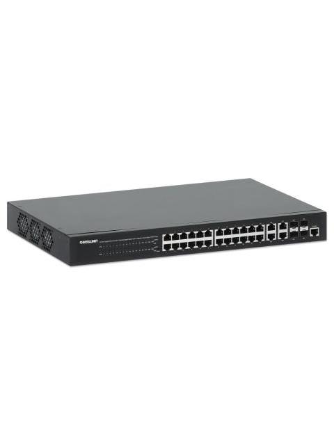 SWITCH INTELLINET GIGABIT ETHERNET 561426 24 PUERTOS 10-100-1000MBPS + 4X PUERTOS SFP 56 GBIT-S 8000 ENTRADAS - NO ADMINISTRABLE