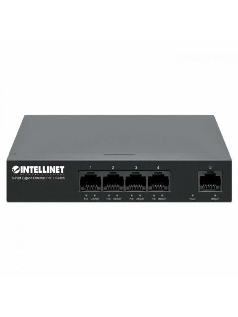 SWITCH INTELLINET GIGABIT ETHERNET 561792 5 PUERTOS 10-100-1000MBPS 10 GBIT-S 2000 ENTRADAS - NO ADMINISTRABLE