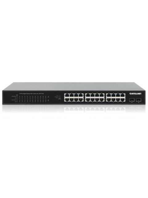 SWITCH INTELLINET GIGABIT ETHERNET 561891 24 PUERTOS 10-100-1000 MBPS + 2X SFP + PUERTOS SFP+ + PUERTOS QSFP28 + PUERTOS QSFP+ 8000 ENTRADAS - NO ADMINISTRABLE