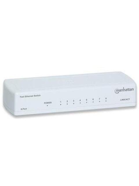 SWITCH MANHATTAN FAST ETHERNET 560689 8 PUERTOS 10-100 MBPS - NO ADMINISTRABLE