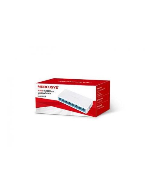 SWITCH MERCUSYS FAST ETHERNET MS108 8 PUERTOS 10-100MBPS 1.6 GBIT-S - GESTIONADO