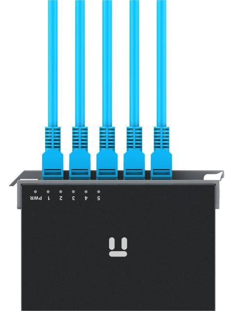 SWITCH NETIS MODELO ST105D 5 PUERTOS 10-100MBPS SWITCH DE ESCRITORIO CARCASA METALICA CON SEGURO DE CONECTOR INCORPORADO NO ADMINISTRABLE