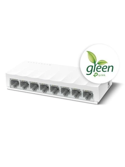 SWITCH TP-LINK FAST ETHERNET LS1008 8 PUERTOS 10-100MBPS 1.6 GBIT-S 2000 ENTRADAS - NO ADMINISTRABLE