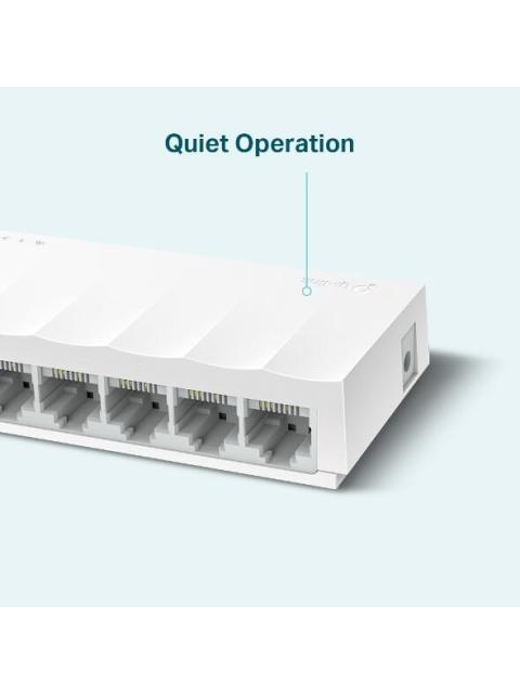 SWITCH TP-LINK FAST ETHERNET LS1008 8 PUERTOS 10-100MBPS 1.6 GBIT-S 2000 ENTRADAS - NO ADMINISTRABLE
