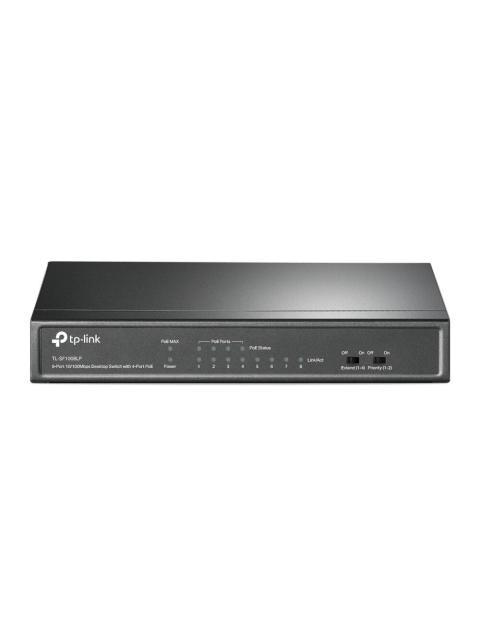 SWITCH TP-LINK FAST ETHERNET TL-SF1008LP 8 PUERTOS 10-100MBPS (4X POE) 1.6 GBIT-S 2000 ENTRADAS - NO ADMINISTRABLE