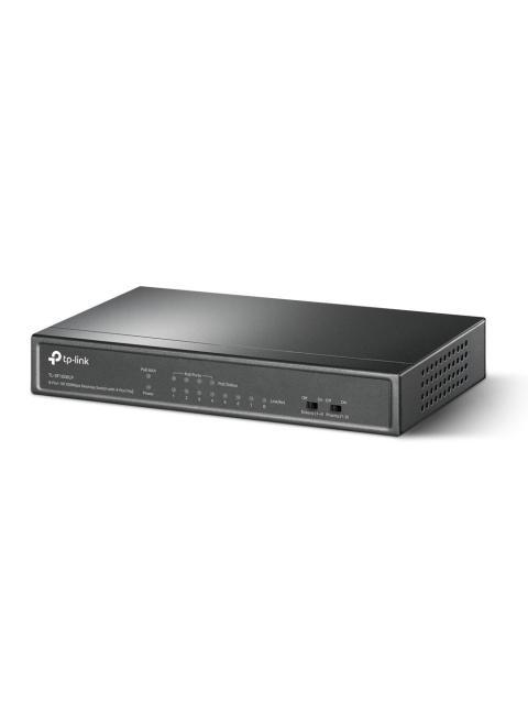 SWITCH TP-LINK FAST ETHERNET TL-SF1008LP 8 PUERTOS 10-100MBPS (4X POE) 1.6 GBIT-S 2000 ENTRADAS - NO ADMINISTRABLE