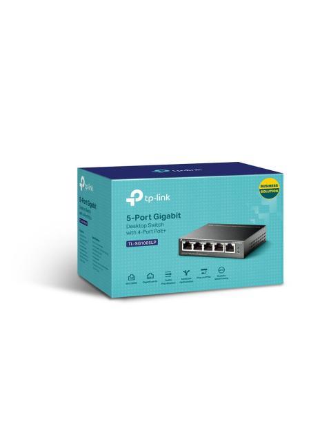 SWITCH TP-LINK GIGABIT ETHERNET TL-SG1005LP 5 PUERTOS 10-100-1000 10GBIT-S 2000 ENTRADAS - NO ADMINISTRABLE