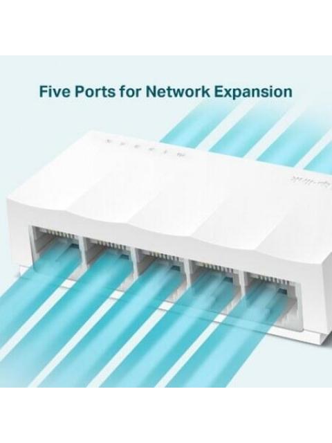 SWITCH TP-LINK FAST ETHERNET LS1005 5 PUERTOS 10-100 MBPS 100 MBIT-S - NO ADMINISTRABLE