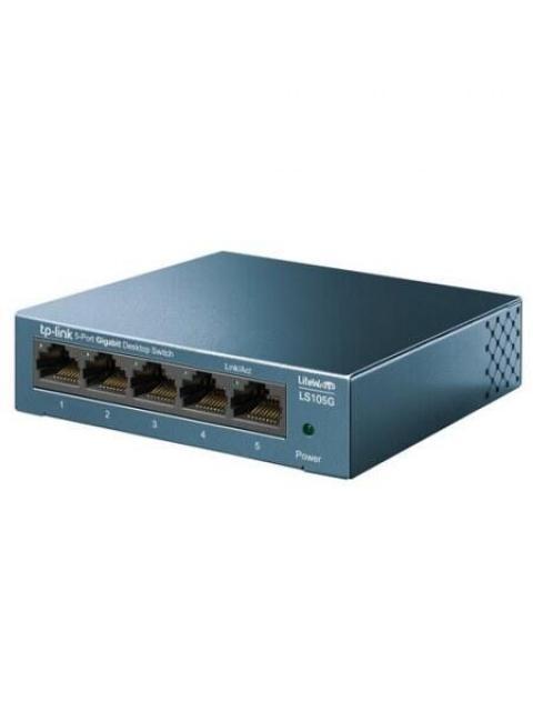 SWITCH TP-LINK GIGABIT ETHERNET LS105G 5 PUERTOS 10-100-1000MBPS 7.4 MPPS 2000 ENTRADAS - NO ADMINISTRABLE