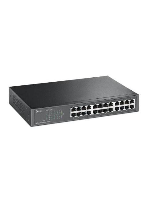 SWITCH TP-LINK TL-SF1024D SOPORTE PARA RACK 24 PUERTOS RJ45 FAST ETHER