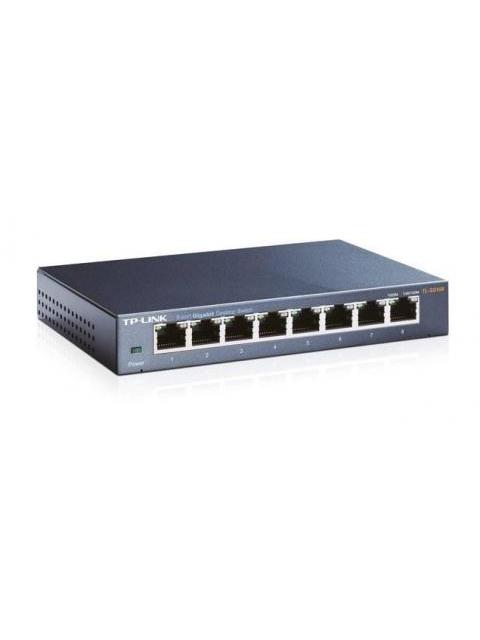 SWITCH TP-LINK GIGABIT ETHERNET TL-SG108 10-100-1000MBPS 8 PUERTOS - NO ADMINISTRABLE