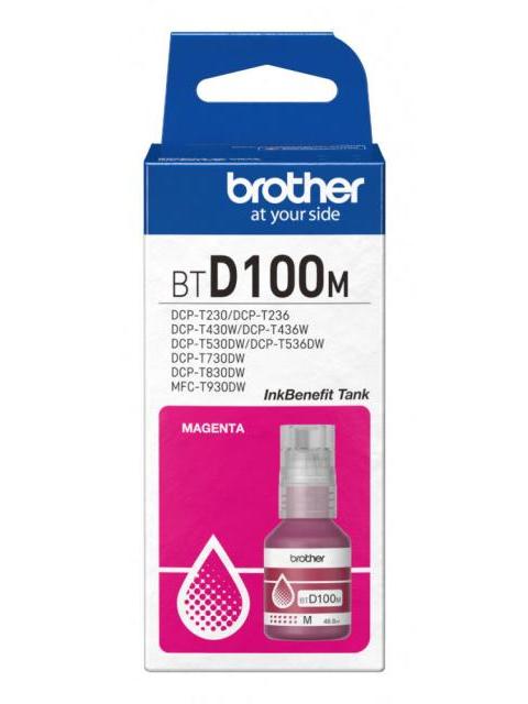 TANQUE DE TINTA BROTHER BTD100M MAGENTA 5000 PAGINAS