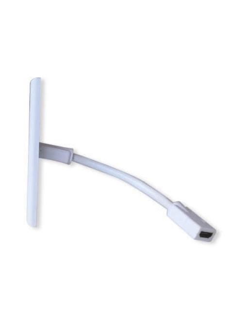 TAPA FACEPLATE DE 1 PANEL CON JACK HDMI C-CABLE HEMBRA (PIGTAIL) UNIVERSAL STANDARD BLANCO BROBOTIX 073307