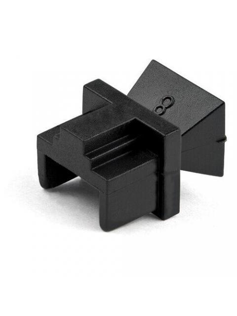 BROBOTIX TAPAS PARA CONECTOR RJ-45 NEGRO 100 PIEZAS