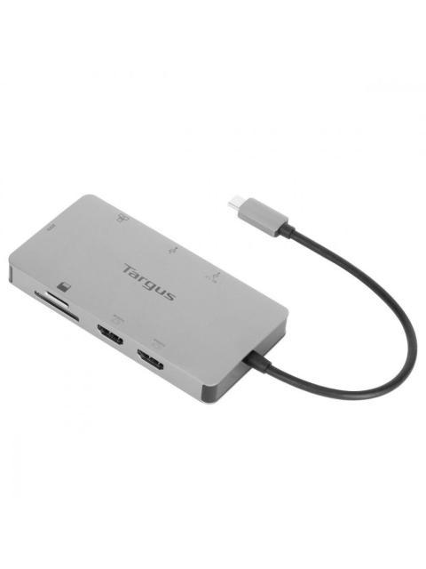 TARGUS DOCKING STATION DOCK423TT USB C 2X USB 1X USB C 1X RJ-45 2X HDMI 1X SD PLATA