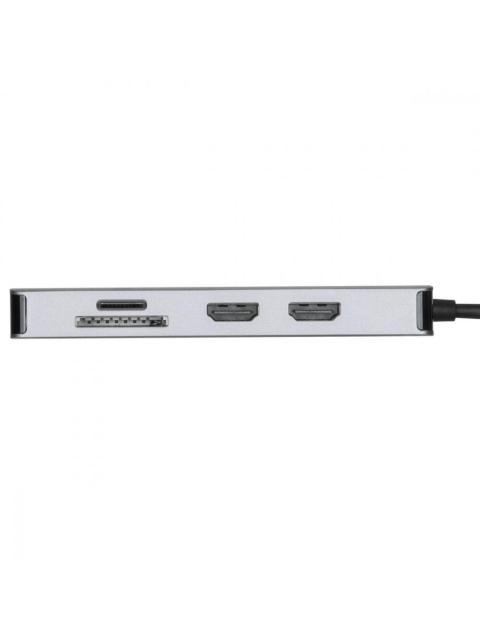 TARGUS DOCKING STATION DOCK423TT USB C 2X USB 1X USB C 1X RJ-45 2X HDMI 1X SD PLATA