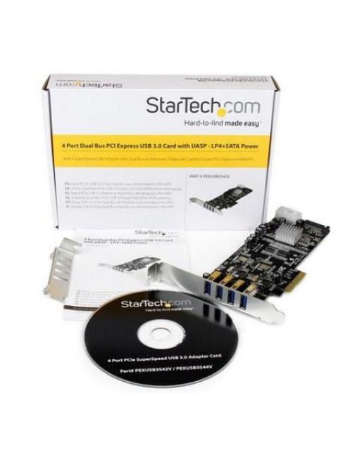 STARTECH  TARJETA PCI EXPRESS CON 4 PUERTOS USB 3.0
