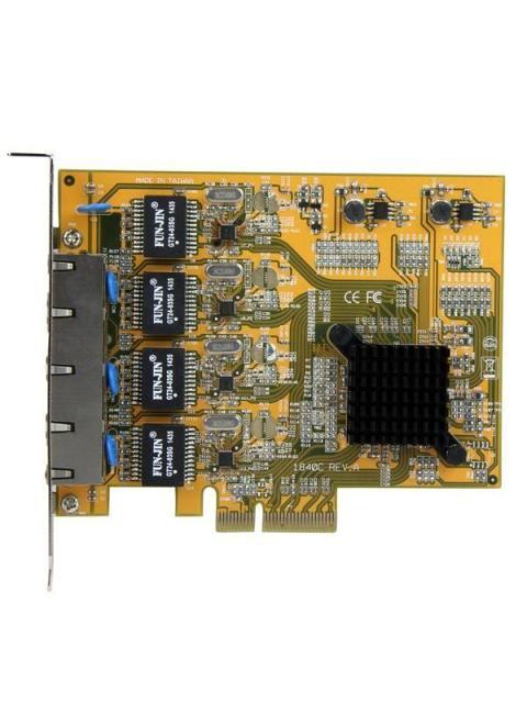 STARTECH  TARJETA PCI EXPRESS ETHERNET GIGABIT DE 4 PUERTOS RJ-45 ALAMBRICO 2000 MBIT-S