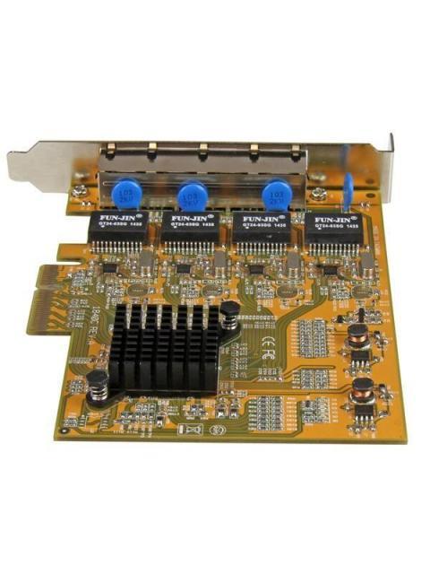 STARTECH  TARJETA PCI EXPRESS ETHERNET GIGABIT DE 4 PUERTOS RJ-45 ALAMBRICO 2000 MBIT-S