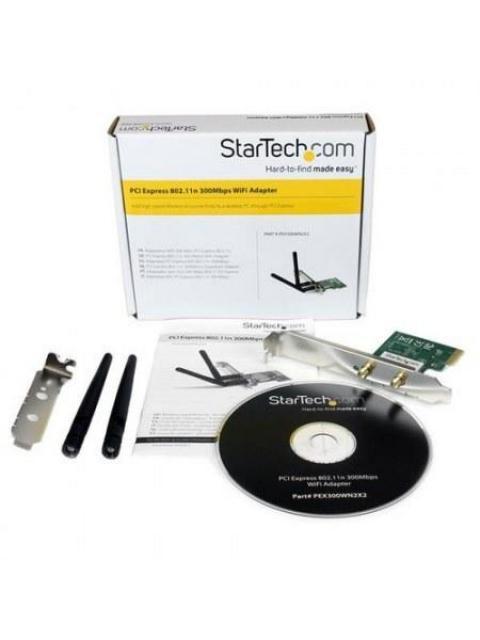 STARTECH  TARJETA PCI EXPRESS INALAMBRICO WIFI N 802.11B-G-N 300MBPS 2T2R