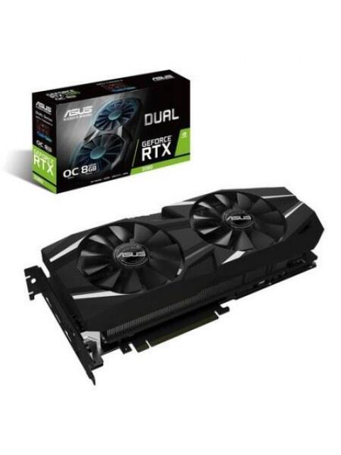 TARJETA DE VIDEO ASUS DUAL GEFORCE RTX 2080 OC - 8GB - GDDR6 - 256 BIT - PCI-E 3.0 - HDMI - DISPLAY PORTS - USB TIPO-C