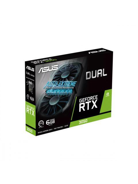 TARJETA DE VIDEO ASUS NVIDIA RTX 3050 DUAL 6GB 96-BIT GDDR6 PCI EXPRESS 4.0