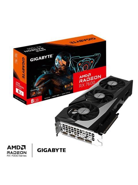 TARJETA DE VIDEO GIGABYTE AMD RADEON RX 7600 GAMING OC 8G 8GB 128 BITS GDDR6 PCI EXPRESS 4.0