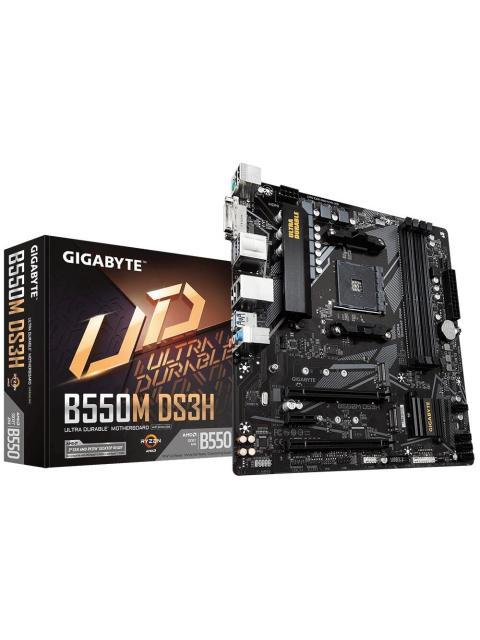 TARJETA MADRE GIGABYTE MICRO ATX B550M DS3H S-AM4 AMD B550 HDMI 128GB DDR4 PARA AMD - REQUIERE ACTUALIZACION DE BIOS PARA LA SERIE RYZEN 5000