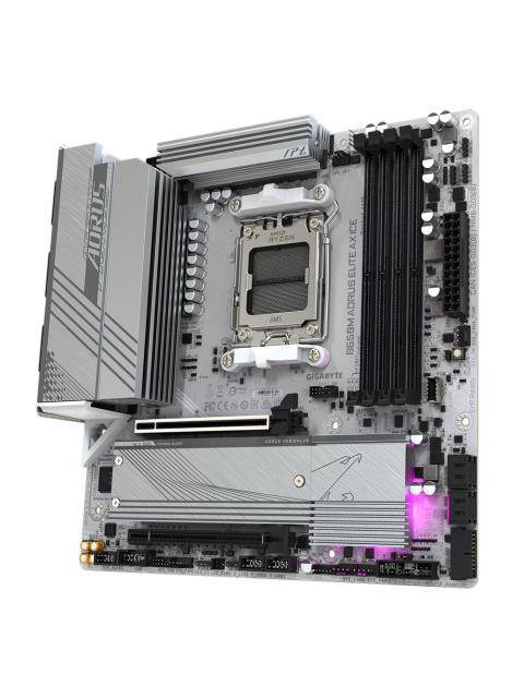 TARJETA MADRE GIGABYTE MICRO ATX B650M A ELITE AX ICE 64 GB DDR5 AM5 PARA AMD