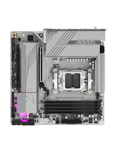 TARJETA MADRE GIGABYTE MICRO ATX B650M A ELITE AX ICE 64 GB DDR5 AM5 PARA AMD