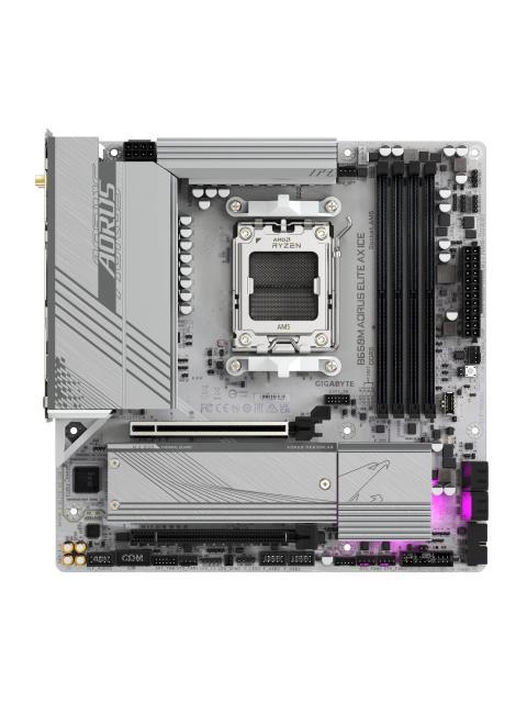 TARJETA MADRE GIGABYTE MICRO ATX B650M A ELITE AX ICE 64 GB DDR5 AM5 PARA AMD
