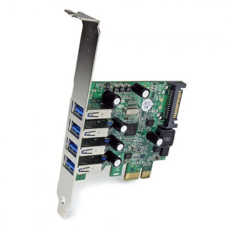 STARTECH  TARJETA PCI EXPRESS DE PERFIL BAJO 5 GBIT-S 4 PUERTOS USB 3.0