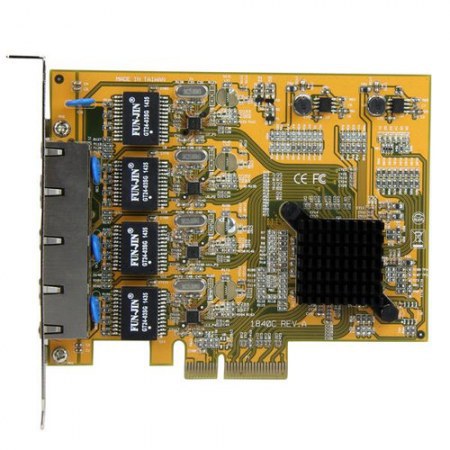 STARTECH  TARJETA PCI EXPRESS ETHERNET GIGABIT DE 4 PUERTOS RJ-45 ALAMBRICO 2000 MBIT-S