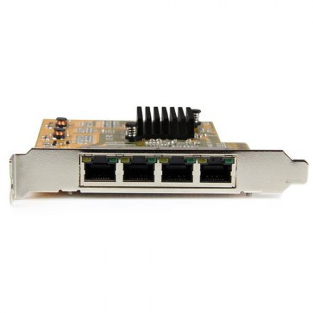 STARTECH  TARJETA PCI EXPRESS ETHERNET GIGABIT DE 4 PUERTOS RJ-45 ALAMBRICO 2000 MBIT-S