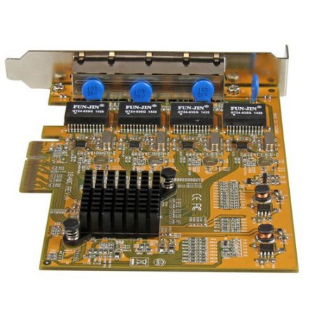 STARTECH  TARJETA PCI EXPRESS ETHERNET GIGABIT DE 4 PUERTOS RJ-45 ALAMBRICO 2000 MBIT-S