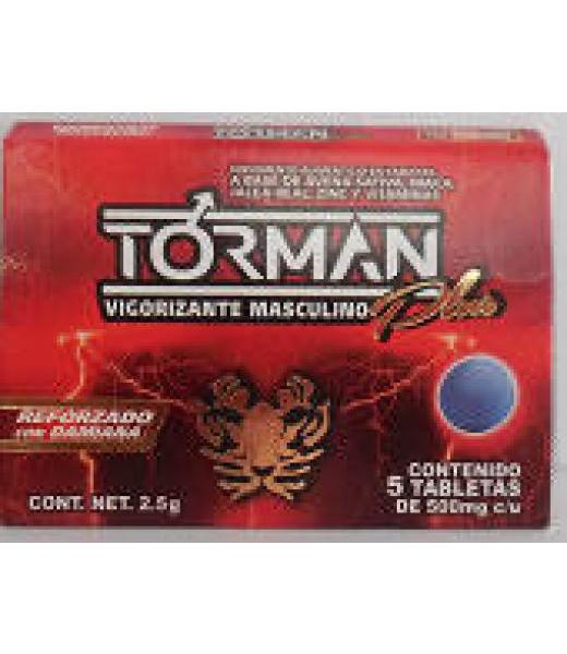 TBS. TORMAN PLUS C 5 VIGORIZANTE MASCULINO REFORZADO CON DAMIANA TORVEG