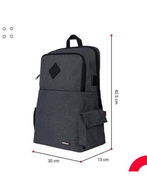 TECHZONE MOCHILA DE NYLON-POLIESTER TZ21LBP03-B PARA LAPTOP 15.6? NEGRO