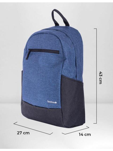TECHZONE MOCHILA DE POLIESTER EASY LITE BLUE PARA LAPTOP 15.6 AZUL