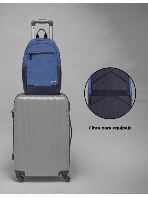 TECHZONE MOCHILA DE POLIESTER EASY LITE BLUE PARA LAPTOP 15.6 AZUL